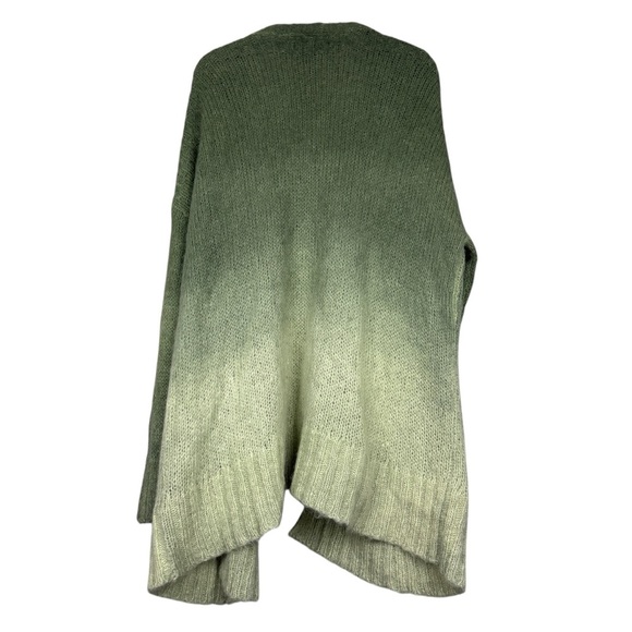 Anthropologie Alpaca Ombré Forest Green Cardigan - Picture 3 of 6